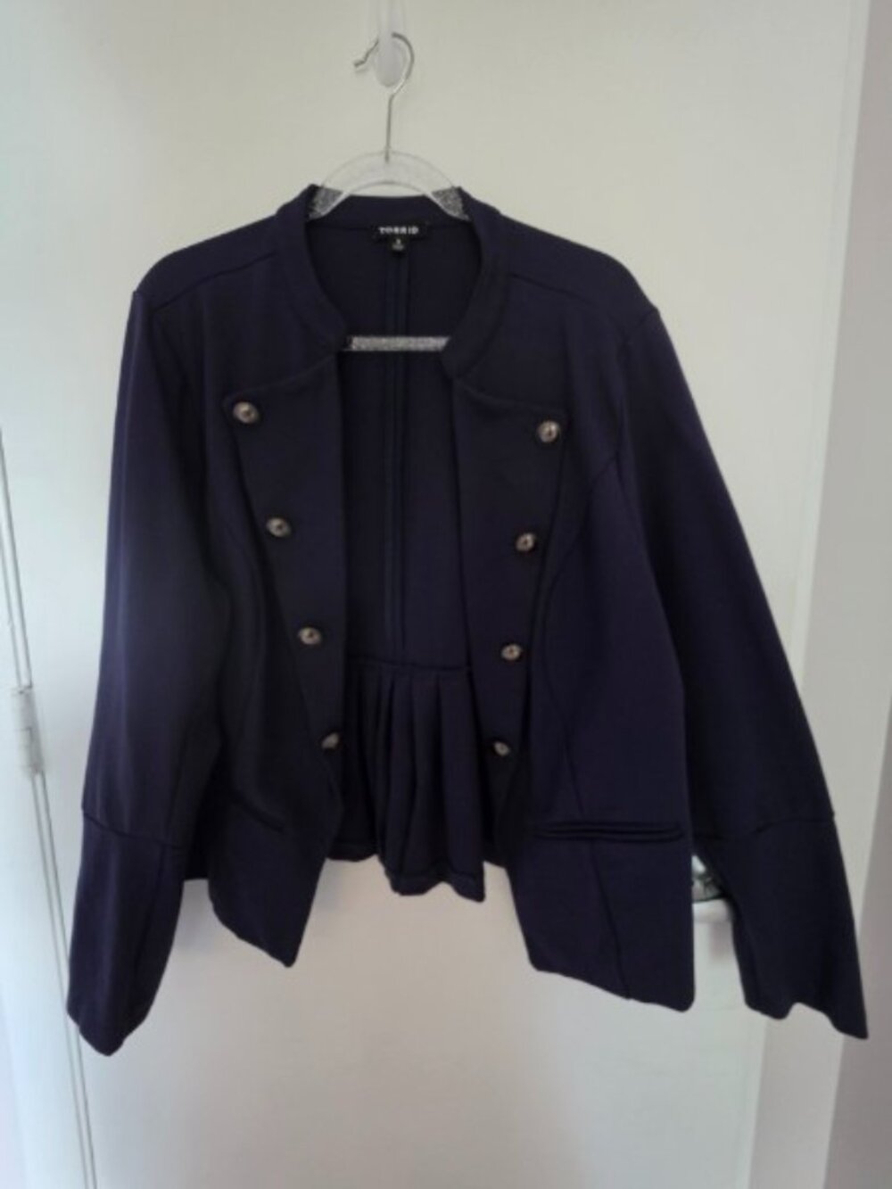Torrid Navy Blue Military Style Knot Band Jacket Size 3